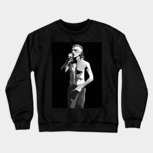 Abstract maynard-Black and White Crewneck Sweatshirt